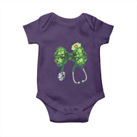 Shamrock Coquette Bow Stethoscope Baby Onesie Registered Nurse Nursing St Patricks Day