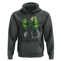 Shamrock Coquette Bow Stethoscope Hoodie Registered Nurse Nursing St Patricks Day