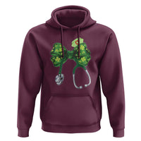 Shamrock Coquette Bow Stethoscope Hoodie Registered Nurse Nursing St Patricks Day
