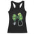 Shamrock Coquette Bow Stethoscope Racerback Tank Top Registered Nurse Nursing St Patricks Day