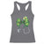 Shamrock Coquette Bow Stethoscope Racerback Tank Top Registered Nurse Nursing St Patricks Day