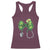 Shamrock Coquette Bow Stethoscope Racerback Tank Top Registered Nurse Nursing St Patricks Day