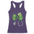 Shamrock Coquette Bow Stethoscope Racerback Tank Top Registered Nurse Nursing St Patricks Day