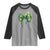 Shamrock Coquette Bow Stethoscope Raglan Shirt Registered Nurse Nursing St Patricks Day