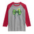 Shamrock Coquette Bow Stethoscope Raglan Shirt Registered Nurse Nursing St Patricks Day