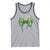 Shamrock Coquette Bow Stethoscope Tank Top Registered Nurse Nursing St Patricks Day
