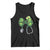 Shamrock Coquette Bow Stethoscope Tank Top Registered Nurse Nursing St Patricks Day
