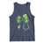 Shamrock Coquette Bow Stethoscope Tank Top Registered Nurse Nursing St Patricks Day