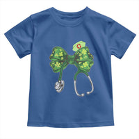 Shamrock Coquette Bow Stethoscope Toddler T Shirt Registered Nurse Nursing St Patricks Day