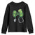 Shamrock Coquette Bow Stethoscope Youth Sweatshirt Registered Nurse Nursing St Patricks Day