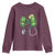 Shamrock Coquette Bow Stethoscope Youth Sweatshirt Registered Nurse Nursing St Patricks Day