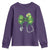 Shamrock Coquette Bow Stethoscope Youth Sweatshirt Registered Nurse Nursing St Patricks Day
