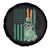 Funny St Patrick's Day Pug Leprechaun Spare Tire Cover Dog Lover Puppy Green American Flag