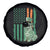 Funny St Patrick's Day Pug Leprechaun Spare Tire Cover Dog Lover Puppy Green American Flag