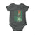 Funny St Patrick's Day Pug Leprechaun Baby Onesie Dog Lover Puppy Green American Flag