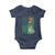 Funny St Patrick's Day Pug Leprechaun Baby Onesie Dog Lover Puppy Green American Flag