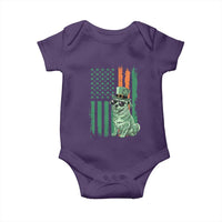 Funny St Patrick's Day Pug Leprechaun Baby Onesie Dog Lover Puppy Green American Flag