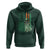 Funny St Patrick's Day Pug Leprechaun Hoodie Dog Lover Puppy Green American Flag