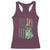 Funny St Patrick's Day Pug Leprechaun Racerback Tank Top Dog Lover Puppy Green American Flag