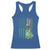 Funny St Patrick's Day Pug Leprechaun Racerback Tank Top Dog Lover Puppy Green American Flag