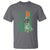 Funny St Patrick's Day Pug Leprechaun T Shirt Dog Lover Puppy Green American Flag