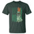 Funny St Patrick's Day Pug Leprechaun T Shirt Dog Lover Puppy Green American Flag