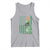 Funny St Patrick's Day Pug Leprechaun Tank Top Dog Lover Puppy Green American Flag
