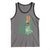 Funny St Patrick's Day Pug Leprechaun Tank Top Dog Lover Puppy Green American Flag
