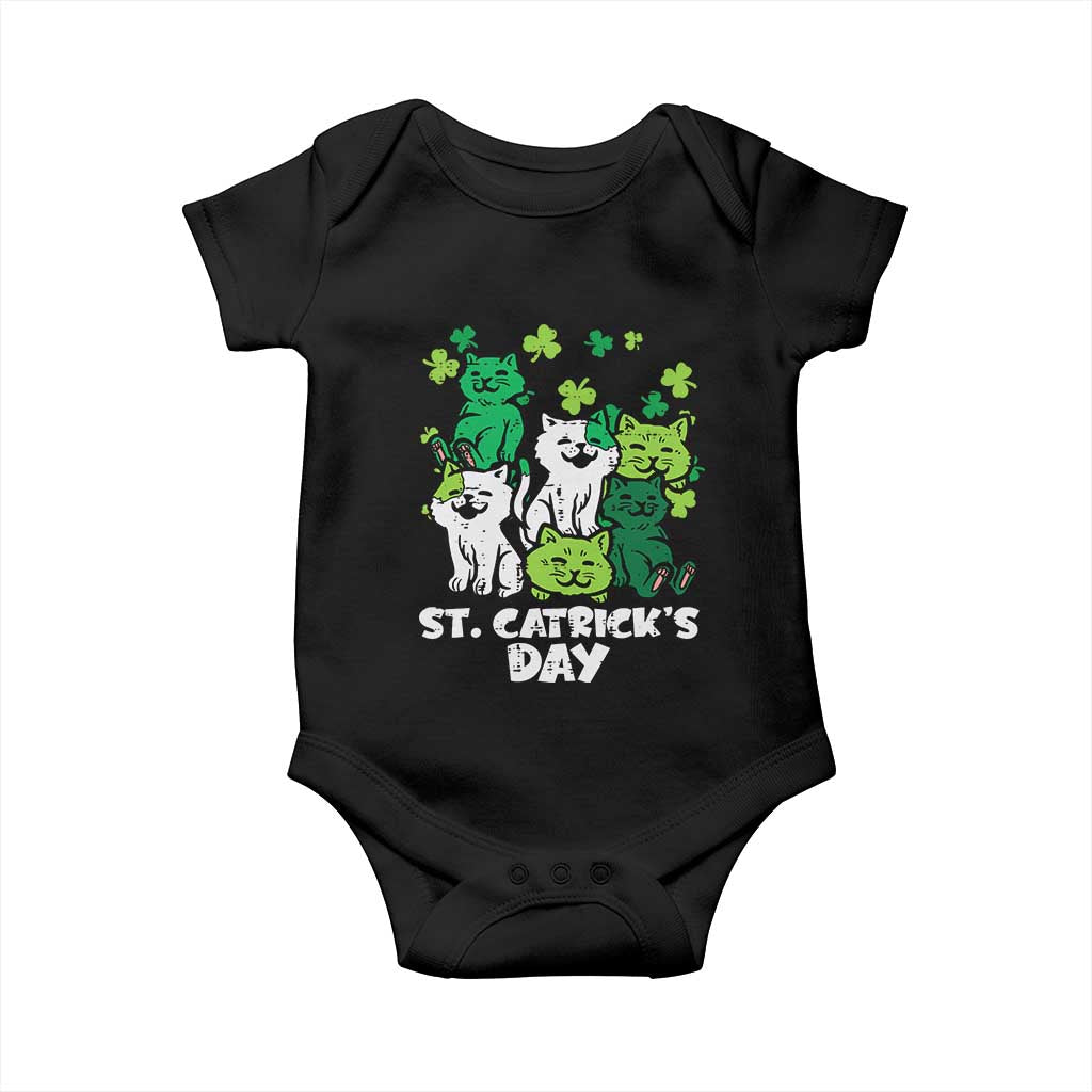 Cute St Catricks Day Baby Onesie St Patricks Cats Saint Pattys Cat Lover