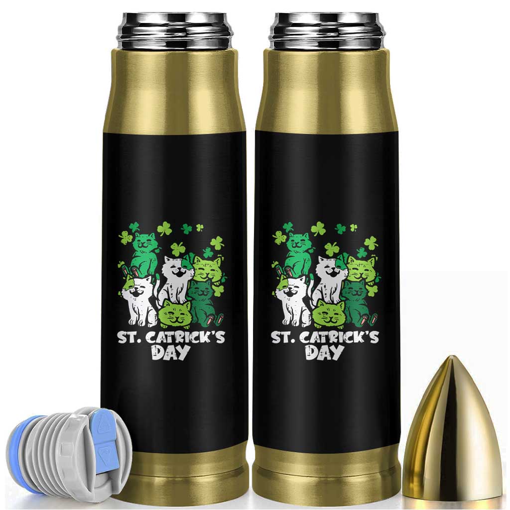 Cute St Catricks Day Bullet Tumbler St Patricks Cats Saint Pattys Cat Lover