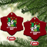 Cute St Catricks Day Ceramic Ornament St Patricks Cats Saint Pattys Cat Lover - Wonder Print Shop