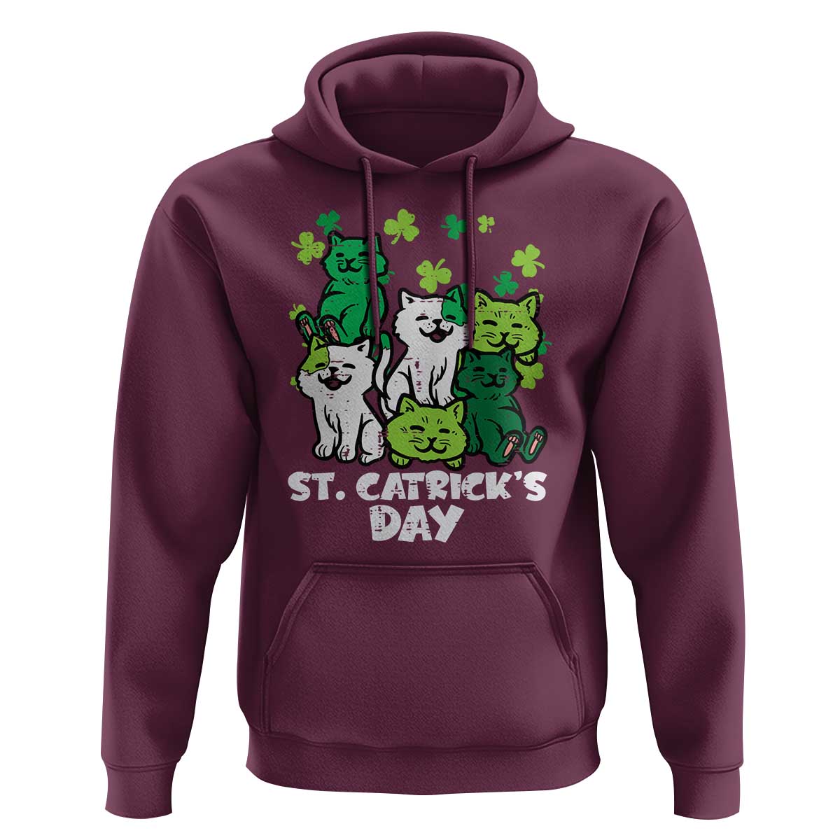 Cute St Catricks Day Hoodie St Patricks Cats Saint Pattys Cat Lover