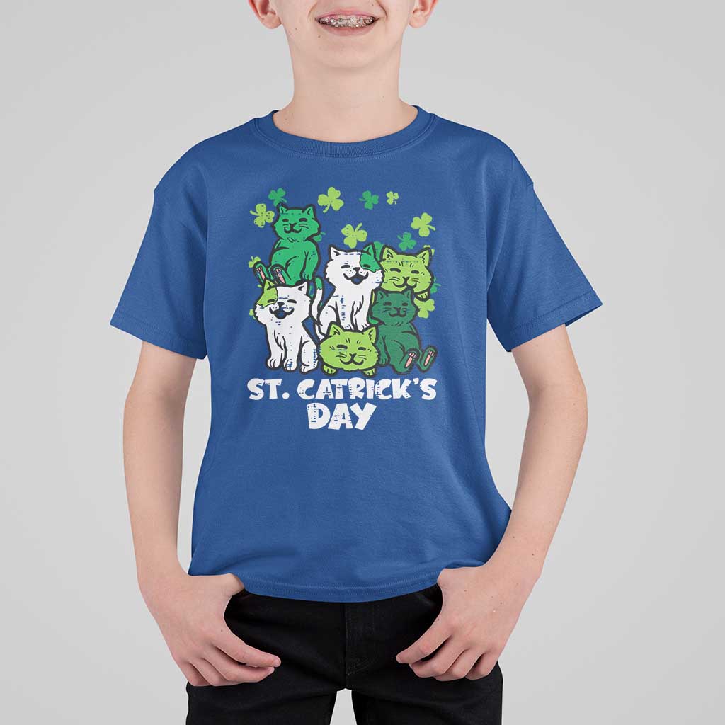 Cute St Catricks Day T Shirt For Kid St Patricks Cats Saint Pattys Cat Lover
