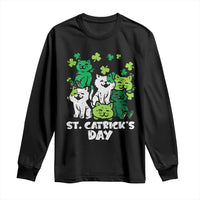 Cute St Catricks Day Long Sleeve Shirt St Patricks Cats Saint Pattys Cat Lover