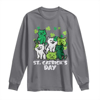 Cute St Catricks Day Long Sleeve Shirt St Patricks Cats Saint Pattys Cat Lover