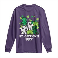 Cute St Catricks Day Long Sleeve Shirt St Patricks Cats Saint Pattys Cat Lover