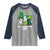 Cute St Catricks Day Raglan Shirt St Patricks Cats Saint Pattys Cat Lover