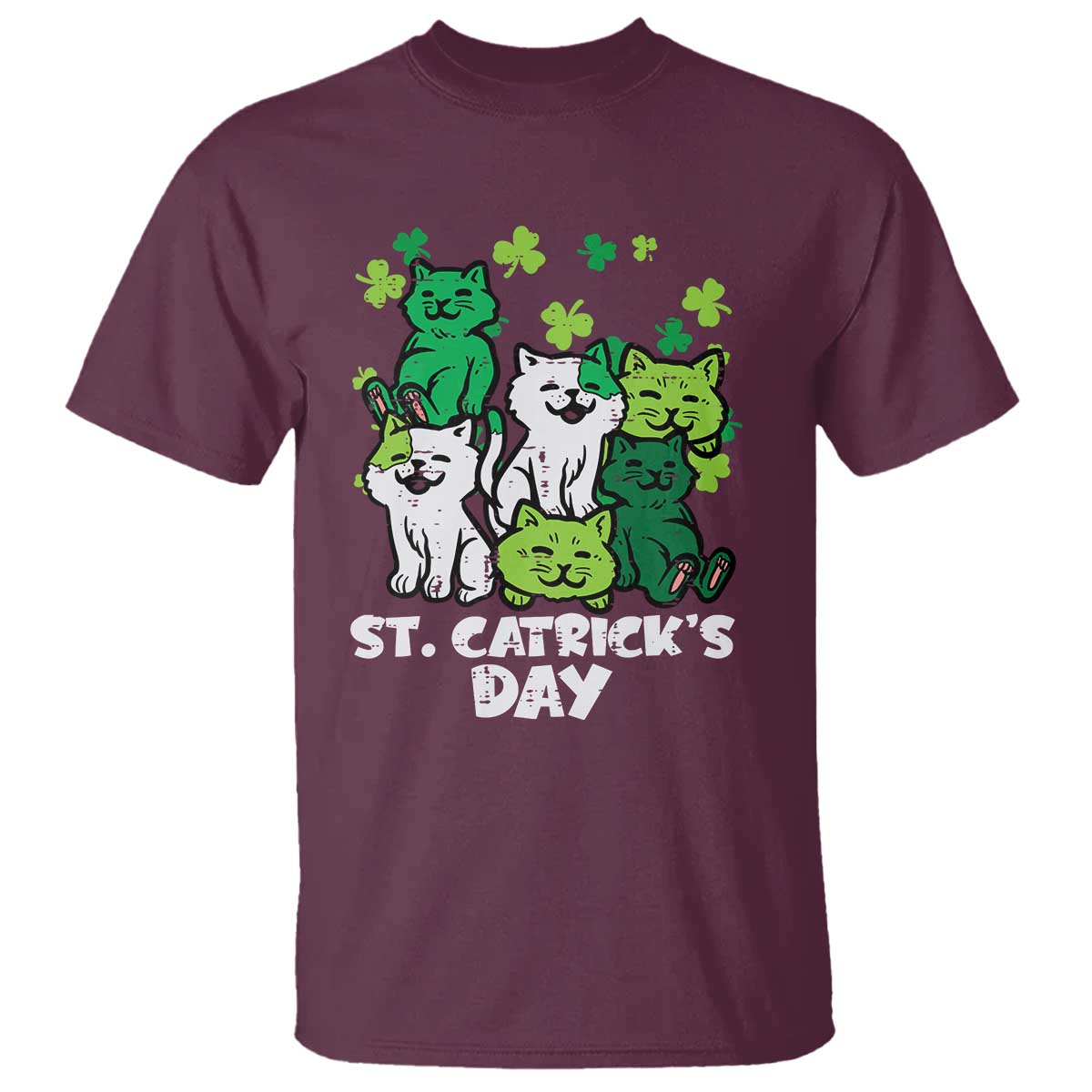 Cute St Catricks Day T Shirt St Patricks Cats Saint Pattys Cat Lover