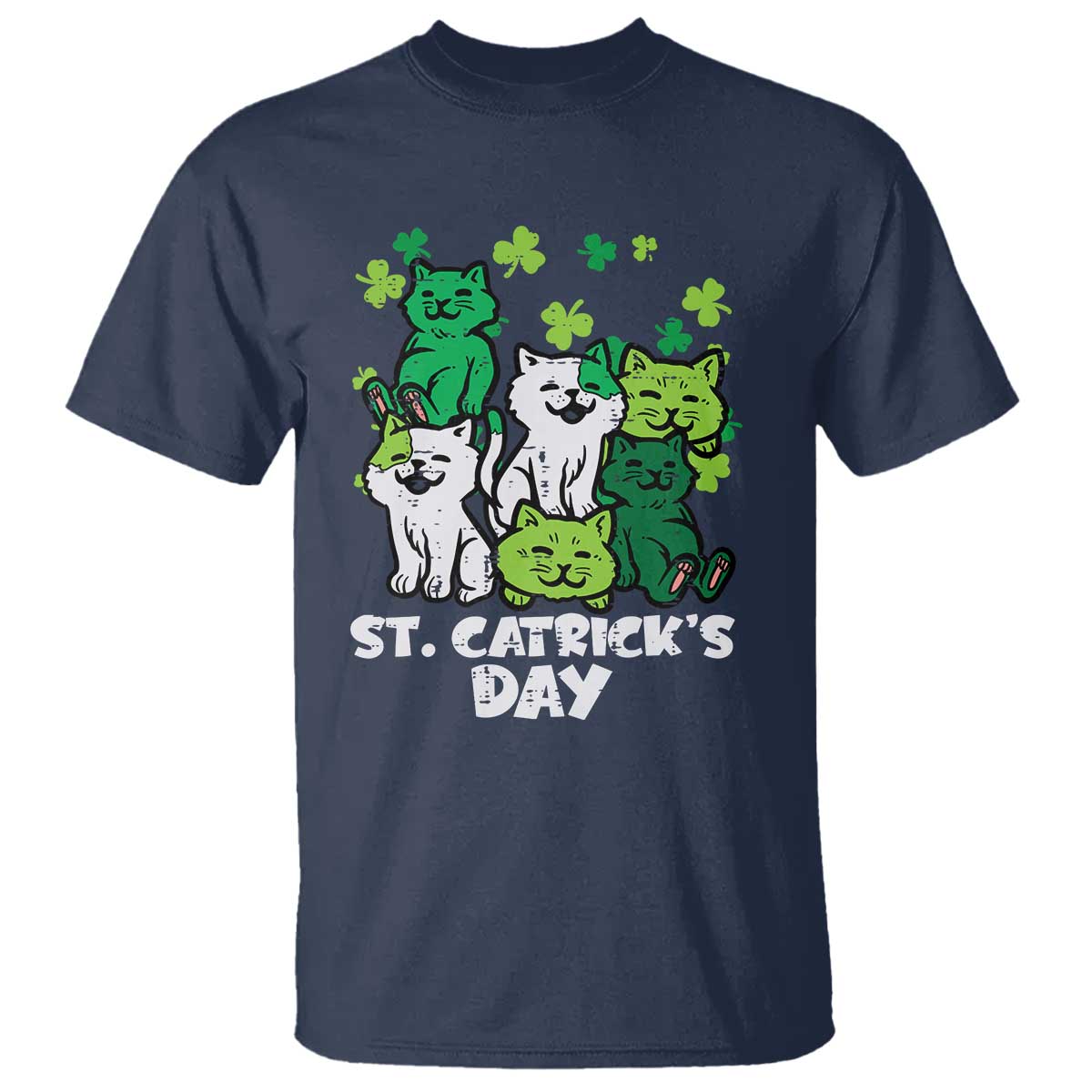 Cute St Catricks Day T Shirt St Patricks Cats Saint Pattys Cat Lover