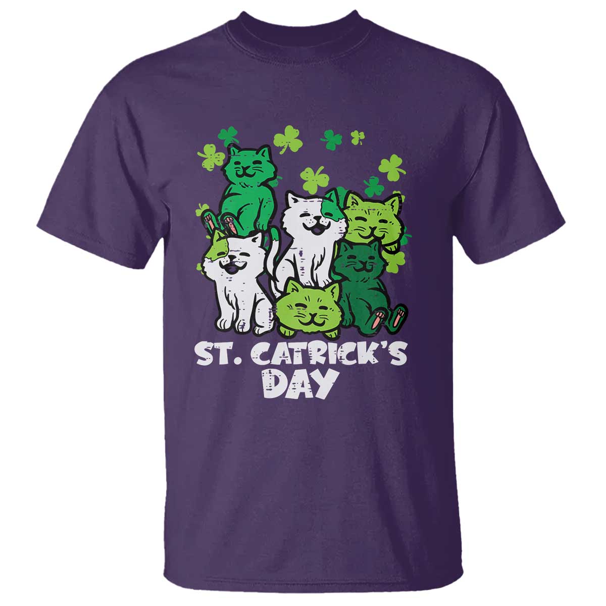 Cute St Catricks Day T Shirt St Patricks Cats Saint Pattys Cat Lover