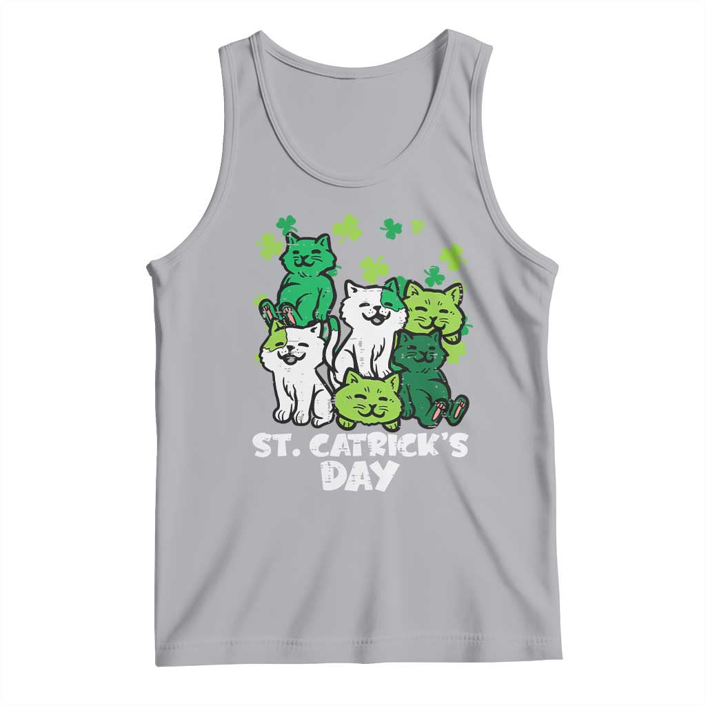 Cute St Catricks Day Tank Top St Patricks Cats Saint Pattys Cat Lover