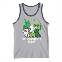 Cute St Catricks Day Tank Top St Patricks Cats Saint Pattys Cat Lover