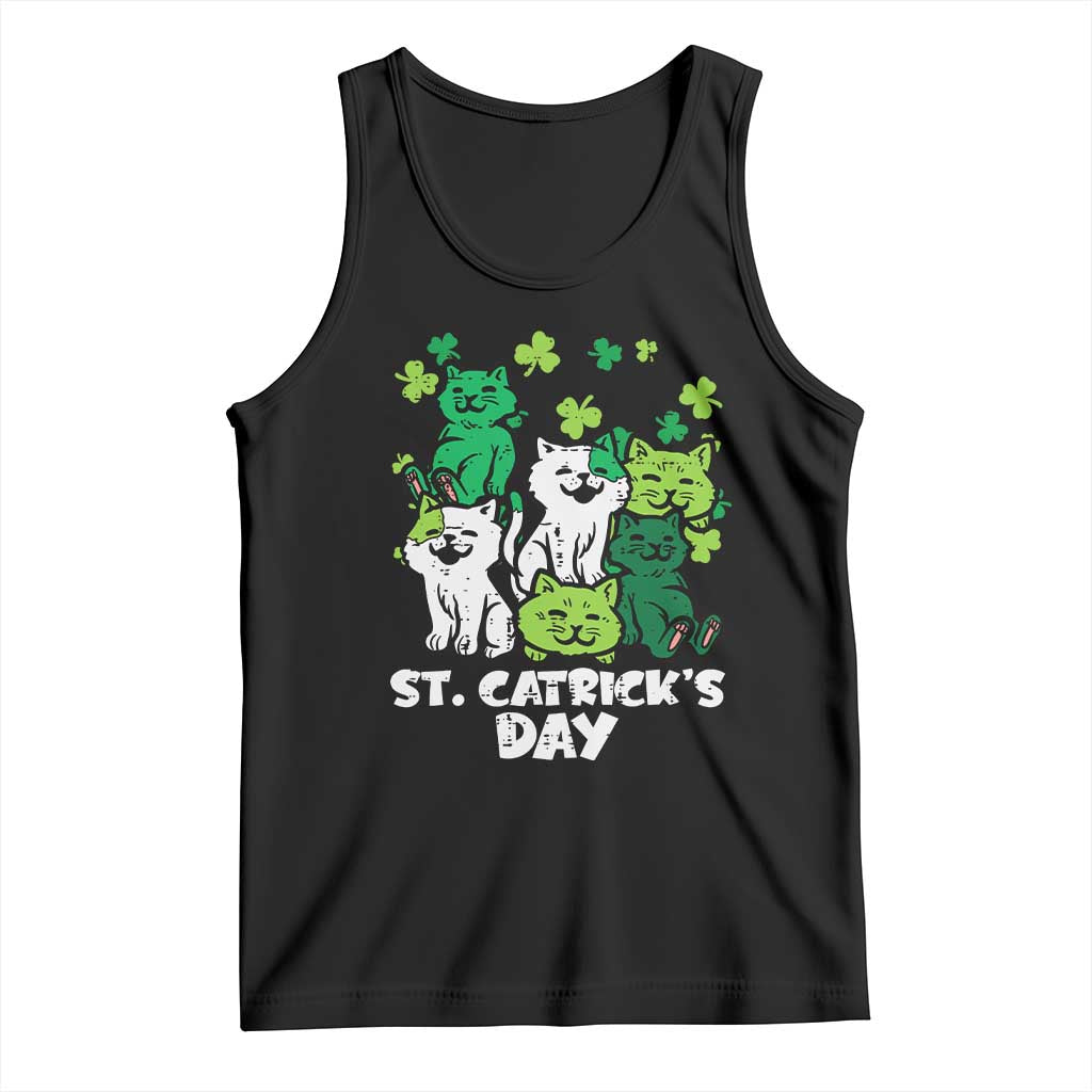 Cute St Catricks Day Tank Top St Patricks Cats Saint Pattys Cat Lover