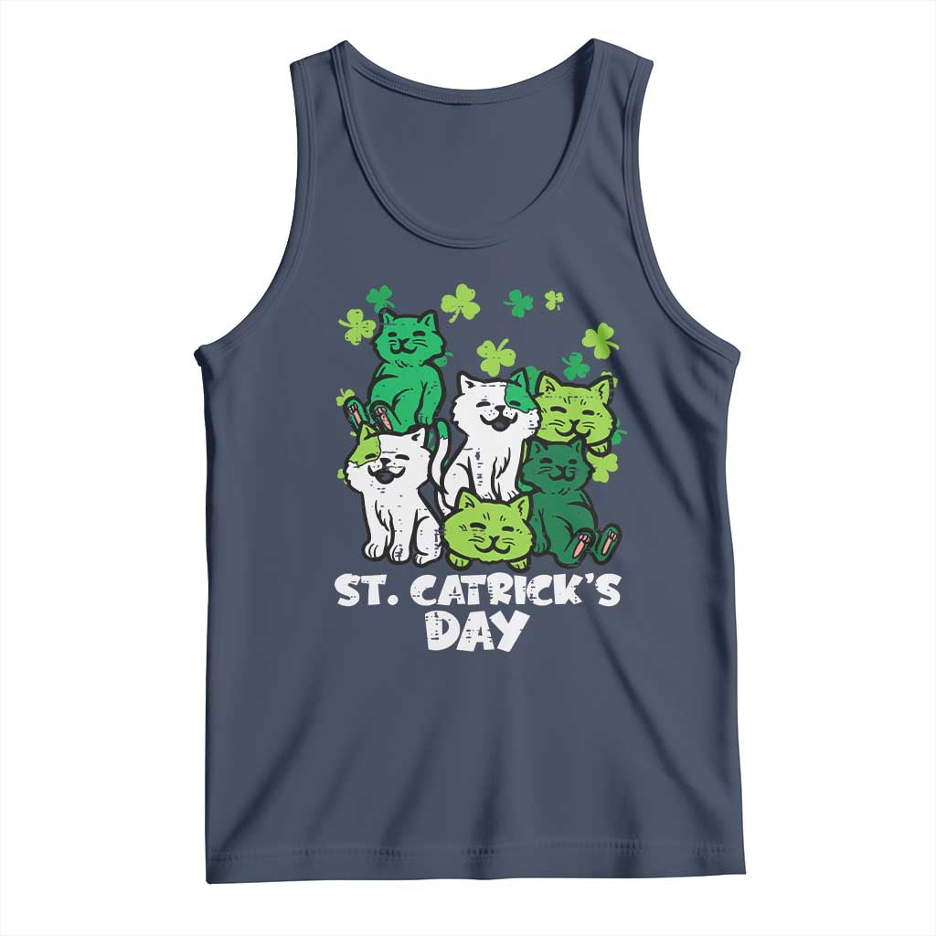 Cute St Catricks Day Tank Top St Patricks Cats Saint Pattys Cat Lover