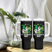 Cute St Catricks Day Tumbler With Handle St Patricks Cats Saint Pattys Cat Lover