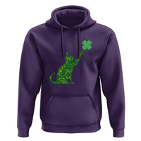 St Patricks Day Shamrock Cat Hoodie Saint Pattys Cats Lover