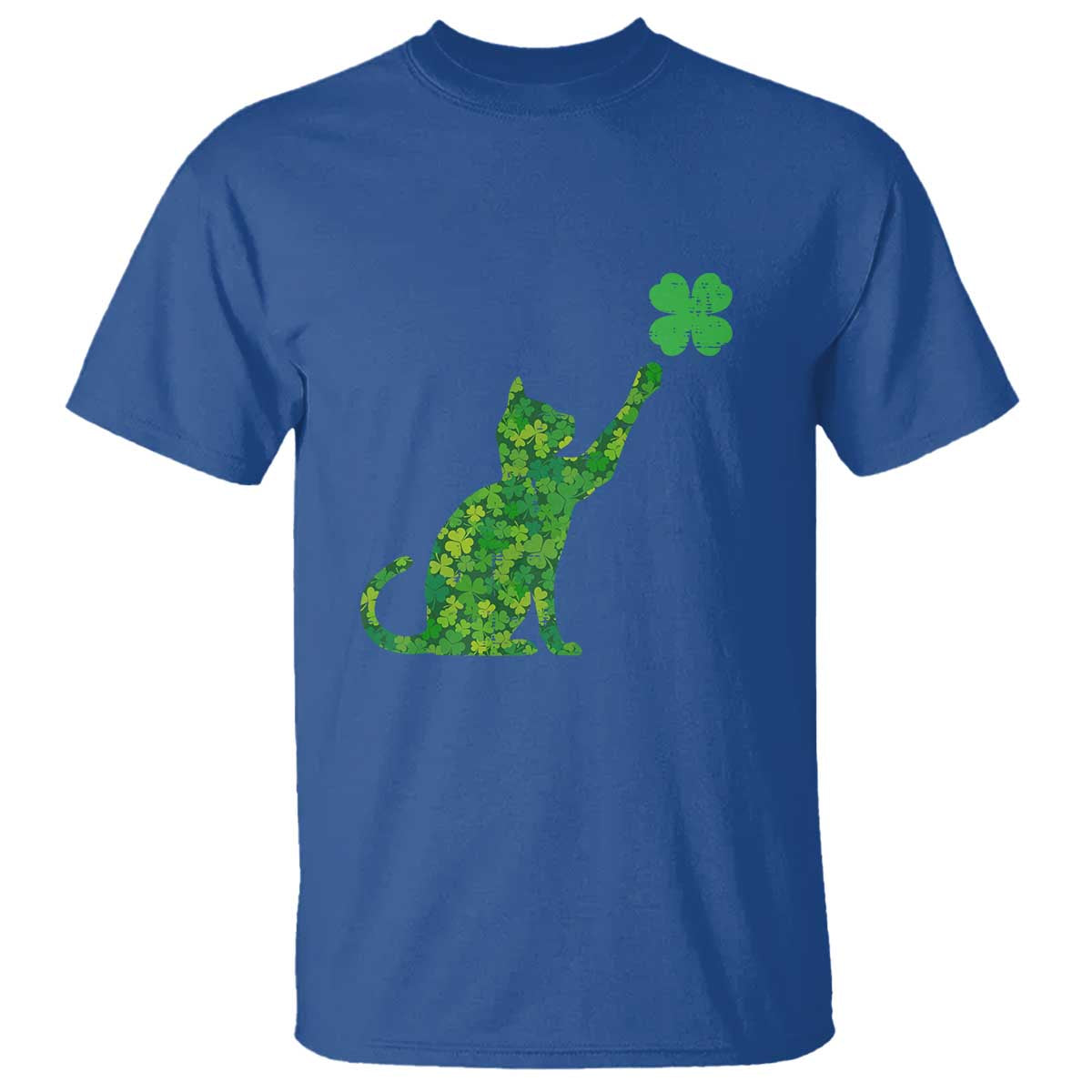 St Patricks Day Shamrock Cat T Shirt Saint Pattys Cats Lover