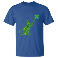 St Patricks Day Shamrock Cat T Shirt Saint Pattys Cats Lover