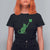 St Patricks Day Shamrock Cat T Shirt For Women Saint Pattys Cats Lover