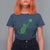 St Patricks Day Shamrock Cat T Shirt For Women Saint Pattys Cats Lover